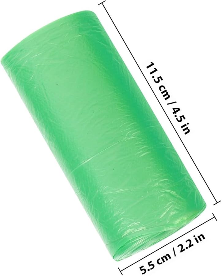 أكياس قمامة سميكة قابلة للتحلل الحيوي 4 لفات 30 قطعة لكل لفة تصنيف ملون لفصل نفايات المطبخ - Image 2